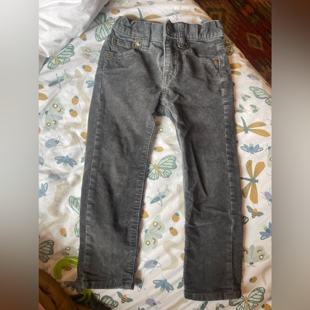 crewcuts size 3t grey corduroy pants